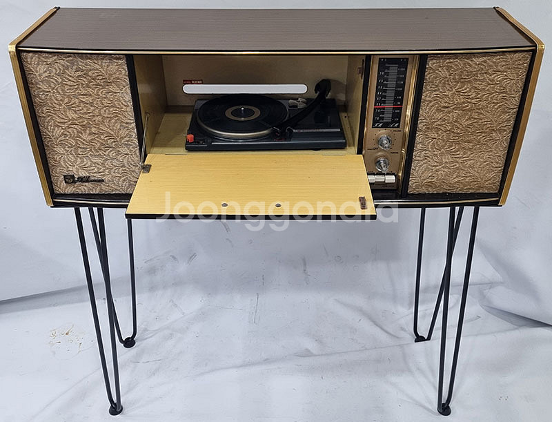 롱다리 진공관 포터블 AM/FM 스테레오 전축--6