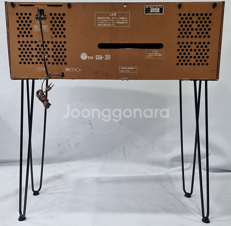 롱다리 진공관 포터블 AM/FM 스테레오 전축--7