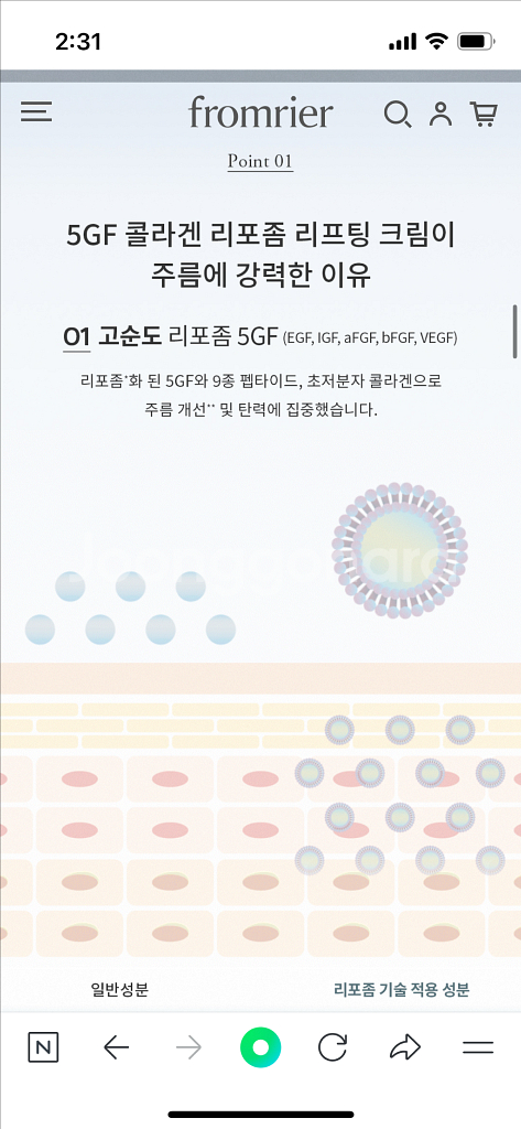 프롬리에 5gf 리프팅크림 비건 넥크림 롤러 마사지 크림--4