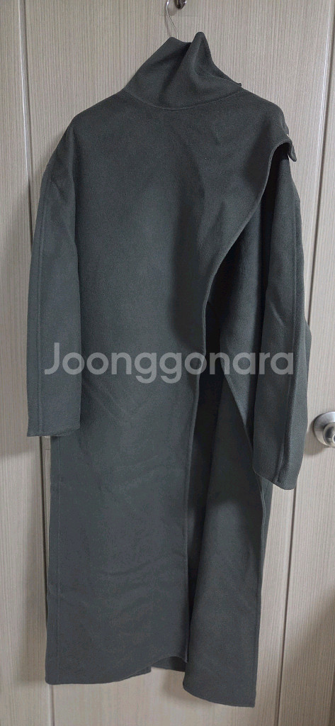 랑방 하이넥 케이프코트55 타임 더캐시미어 마인 시스템--3