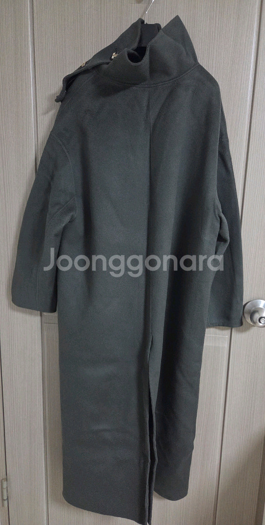 랑방 하이넥 케이프코트55 타임 더캐시미어 마인 시스템--4