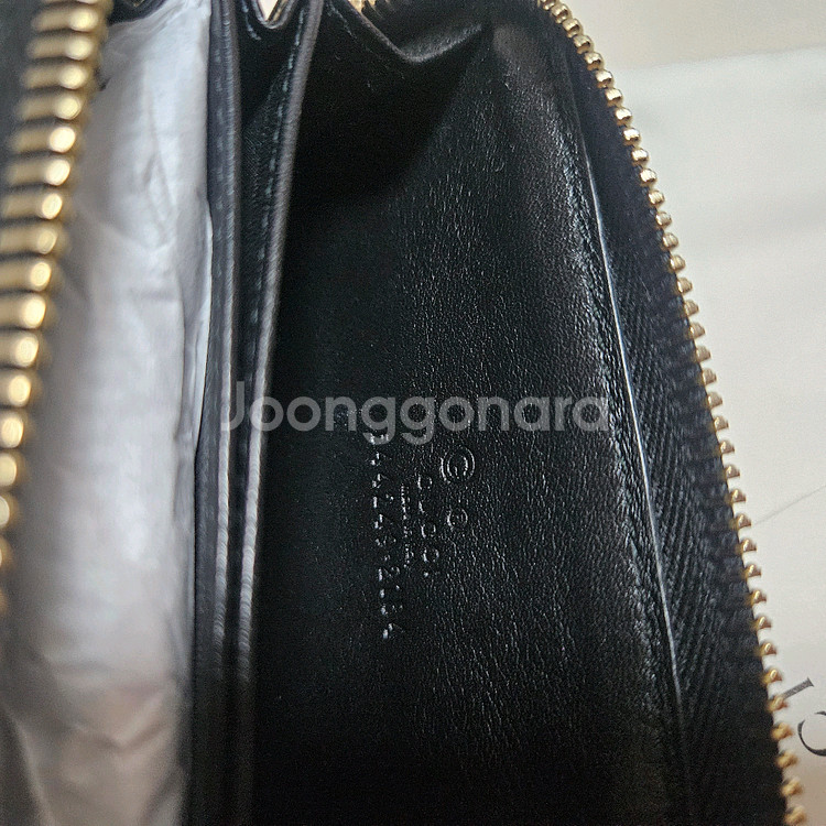 구찌 GG 패턴 지퍼 장지갑--4