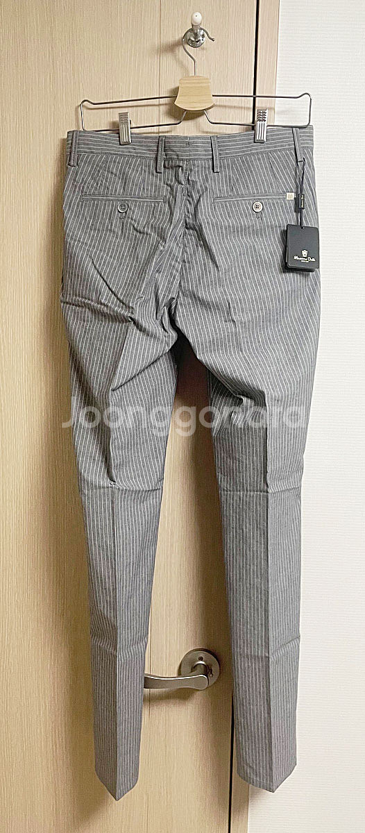 [새상품]마시모두띠 그레이 스트라이프팬츠 30사이즈--2