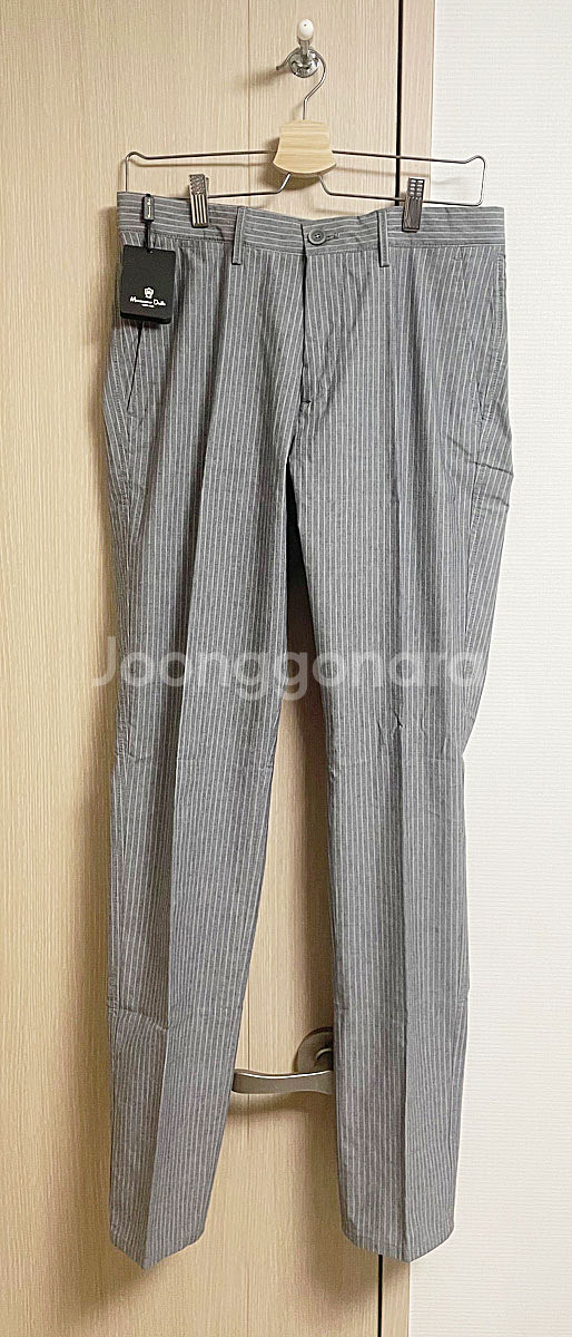[새상품]마시모두띠 그레이 스트라이프팬츠 30사이즈--1