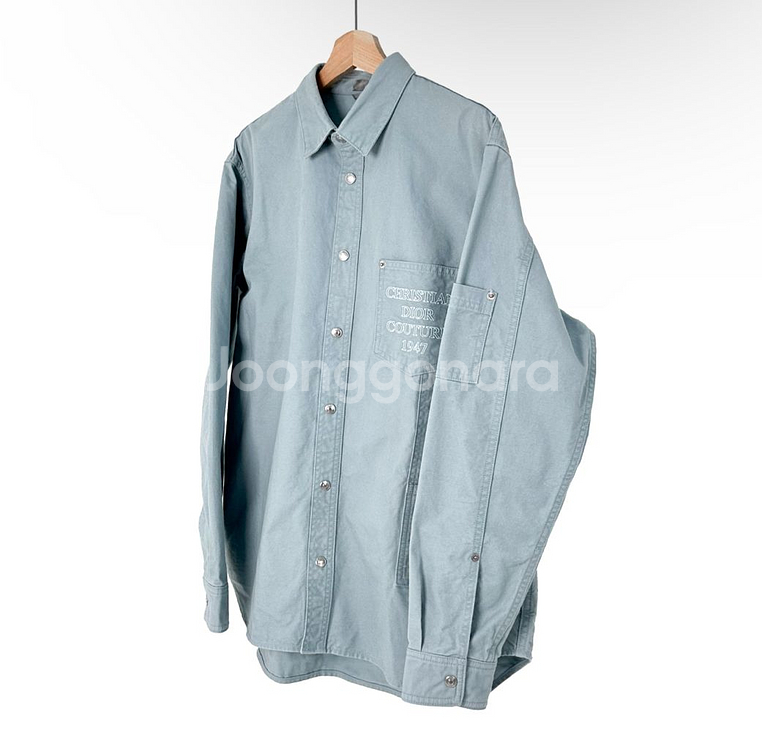 [40] Dior 디올 24SS 남성 꾸뛰르 자수 데님 셔츠 자켓--1