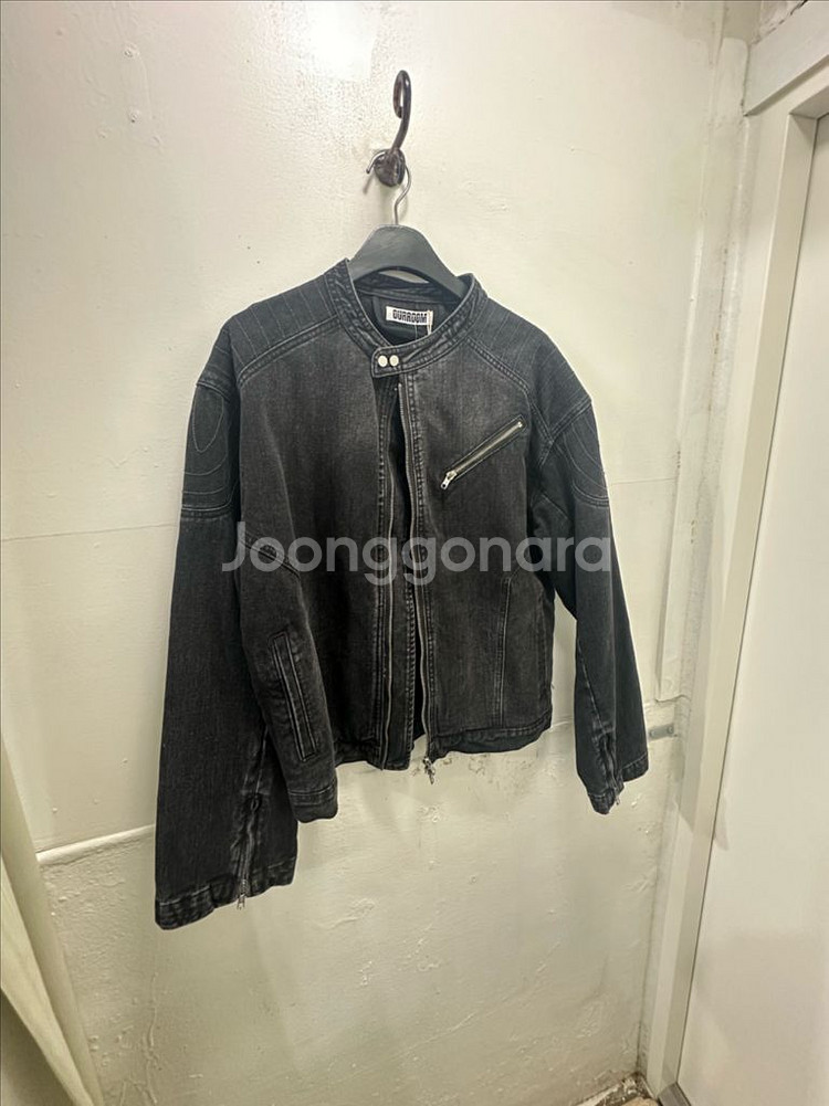 남자 숏 크롭 데님자켓 청자켓 바이커자켓 의류 새상품--0