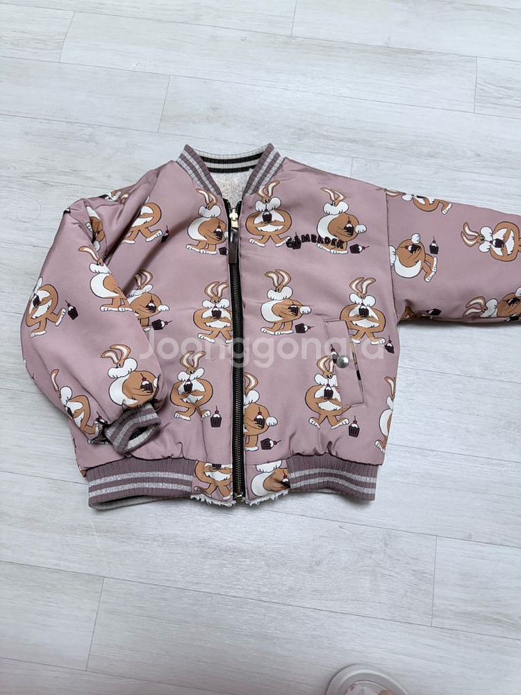 리미떼두두 양면 퍼 점퍼 m--1