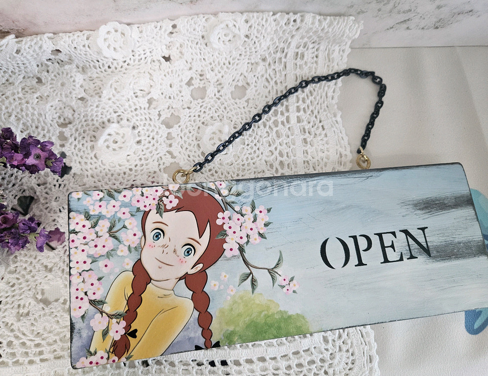 빨강머리앤 과 캔디 사인보드--0