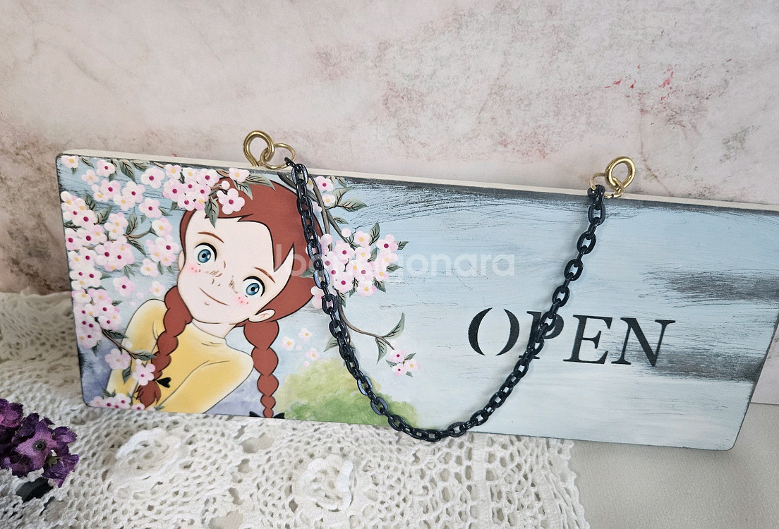 빨강머리앤 과 캔디 사인보드--1