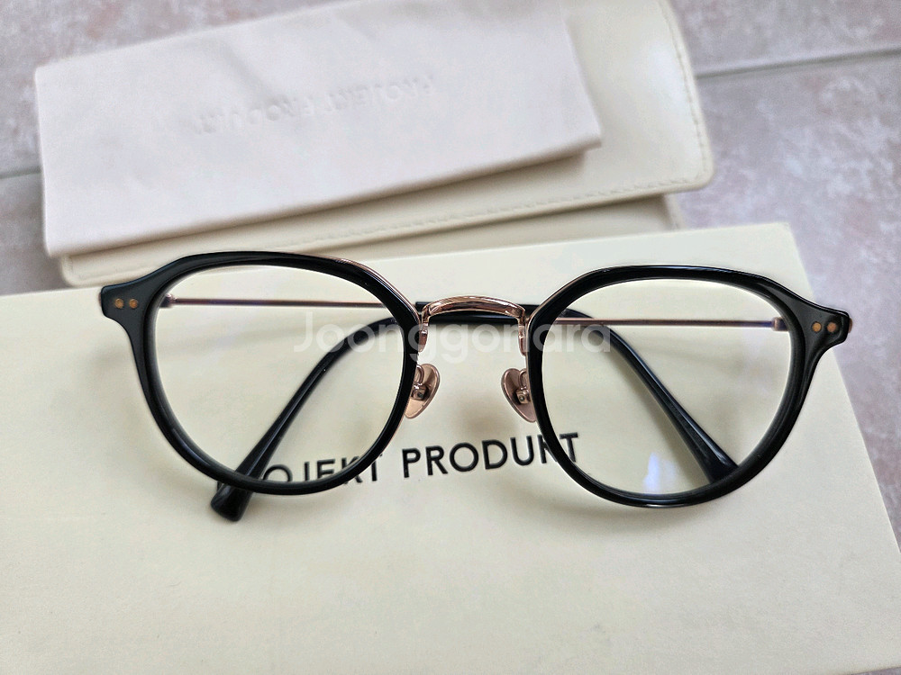 프로젝트 프로덕트 블랙/골드 안경--0