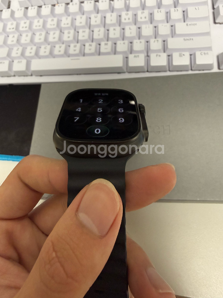 애플워치 울트라2 블랙티타늄 S급 판매합니다!!(풀박스)--3