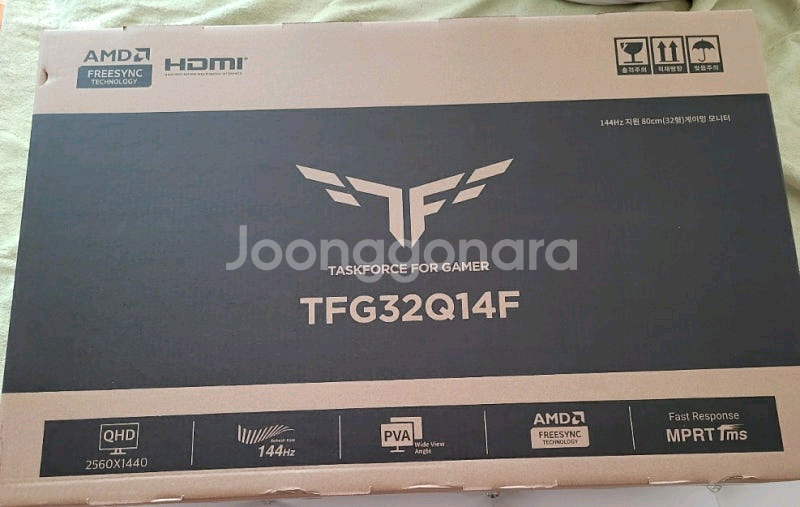 한성 32인치 QHD 모니터 144Hz TFG32Q14F 무결점 팝니다--2
