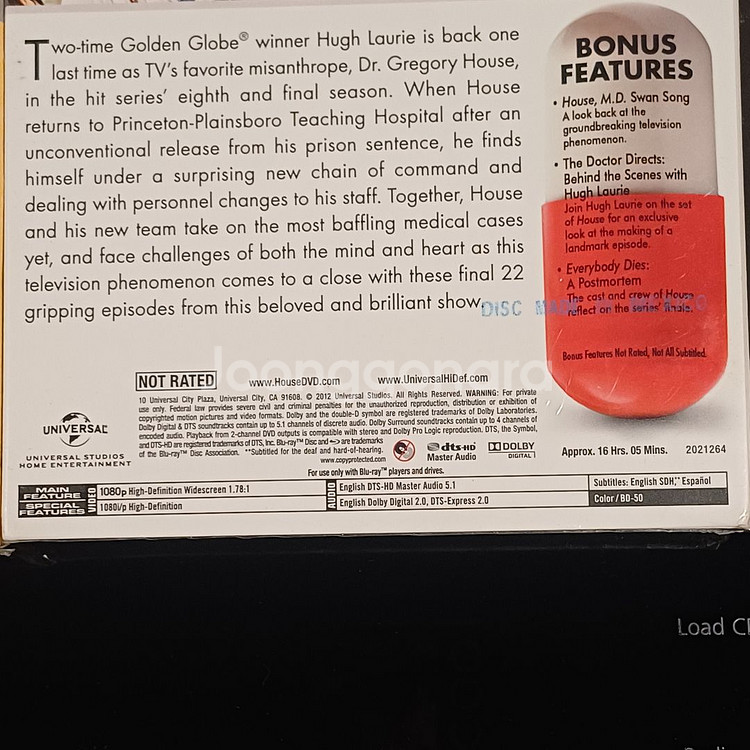 (미개봉블루레이) 미드 하우스 시즌6,7,8--4