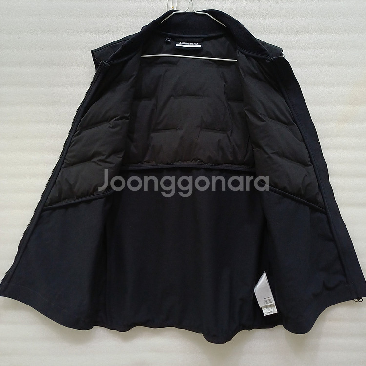 제이린드버그 골프 하이브리드 경량 패딩 조끼 여성 S 블랙--2