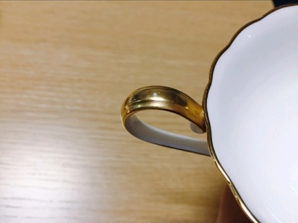 [1조 가격]빈티지 노리다케 핑크 리본 스티치 패턴 찻잔 겸 커피잔--4