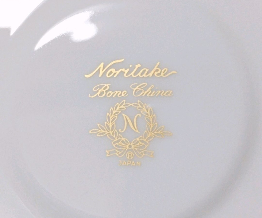 [1조 가격]빈티지 노리다케 핑크 리본 스티치 패턴 찻잔 겸 커피잔--9