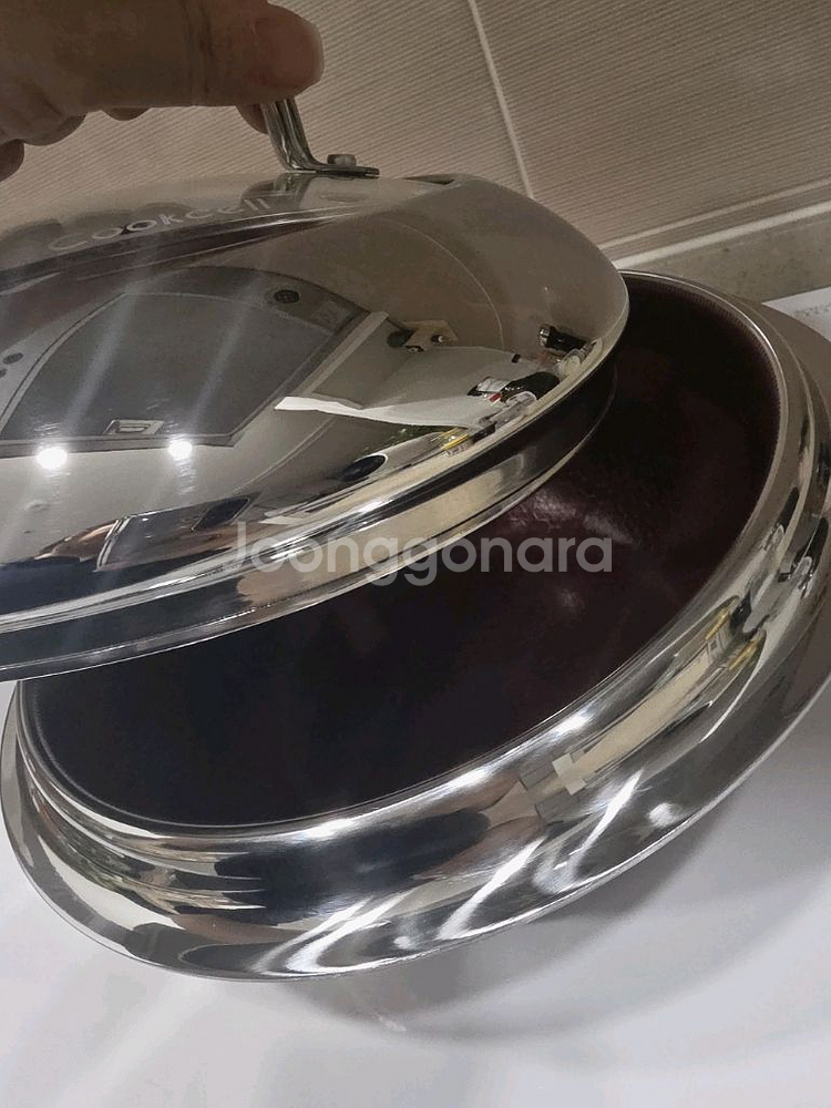 쿡셀 22센치 가마솥 냄비 루비 미사용새상품--3