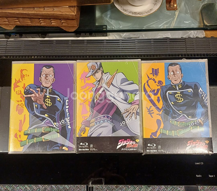 죠죠의 기묘한 모험 블루레이 3개--0