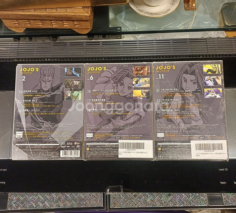 죠죠의 기묘한 모험 블루레이 3개--1