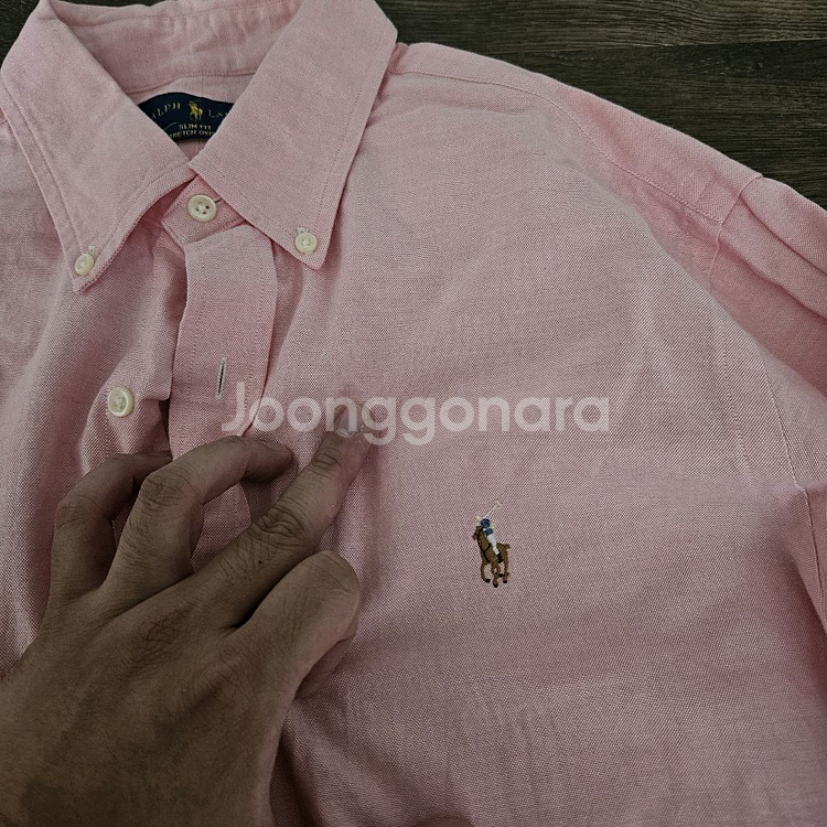 [3세트]폴로 랄프로렌 옥스퍼드 셔츠 L사이즈 데님, 블루, 핑크--5