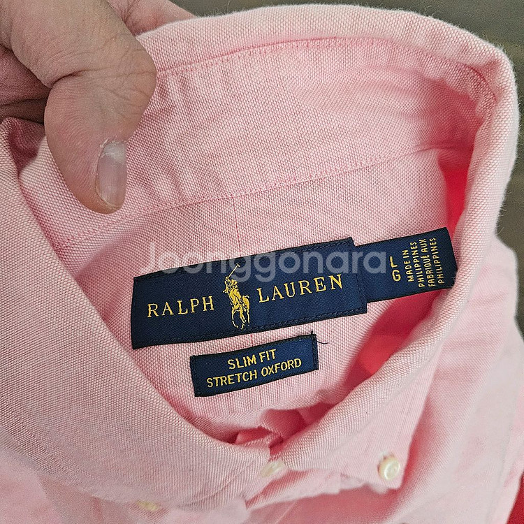 [3세트]폴로 랄프로렌 옥스퍼드 셔츠 L사이즈 데님, 블루, 핑크--4