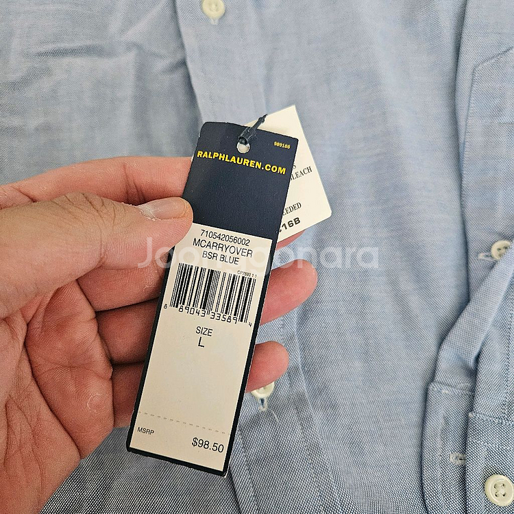 [3세트]폴로 랄프로렌 옥스퍼드 셔츠 L사이즈 데님, 블루, 핑크--2