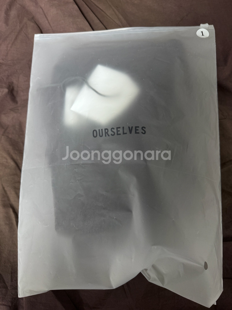 아워셀브스 파인울 브이넥 모카브라운 1사이즈--11