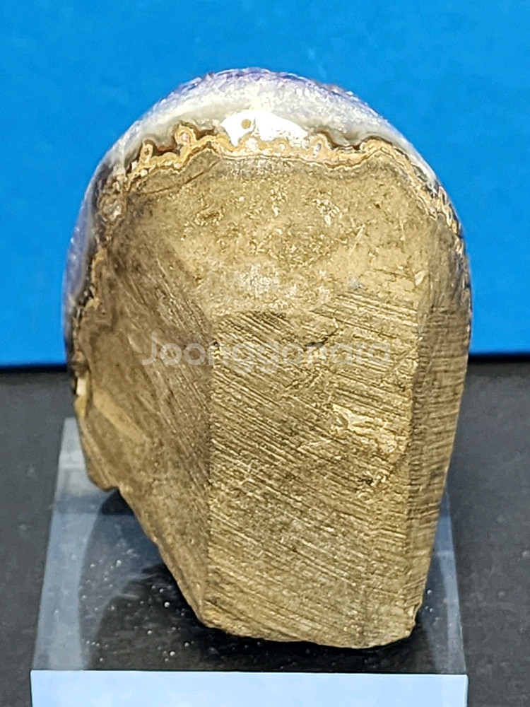 천연 자수정 원석+받침대--4