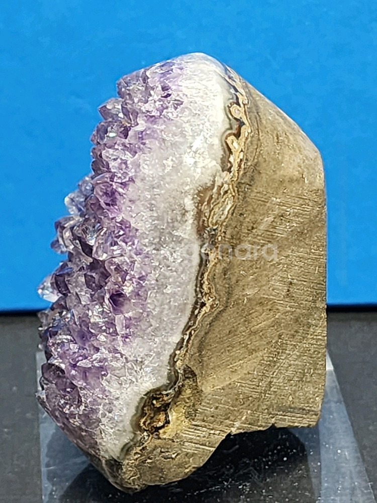 천연 자수정 원석+받침대--3