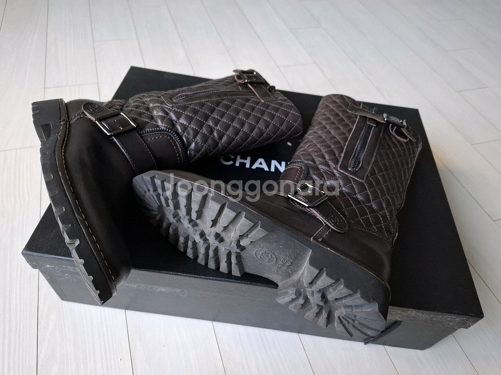 샤넬 퀄팅 부츠 36--1