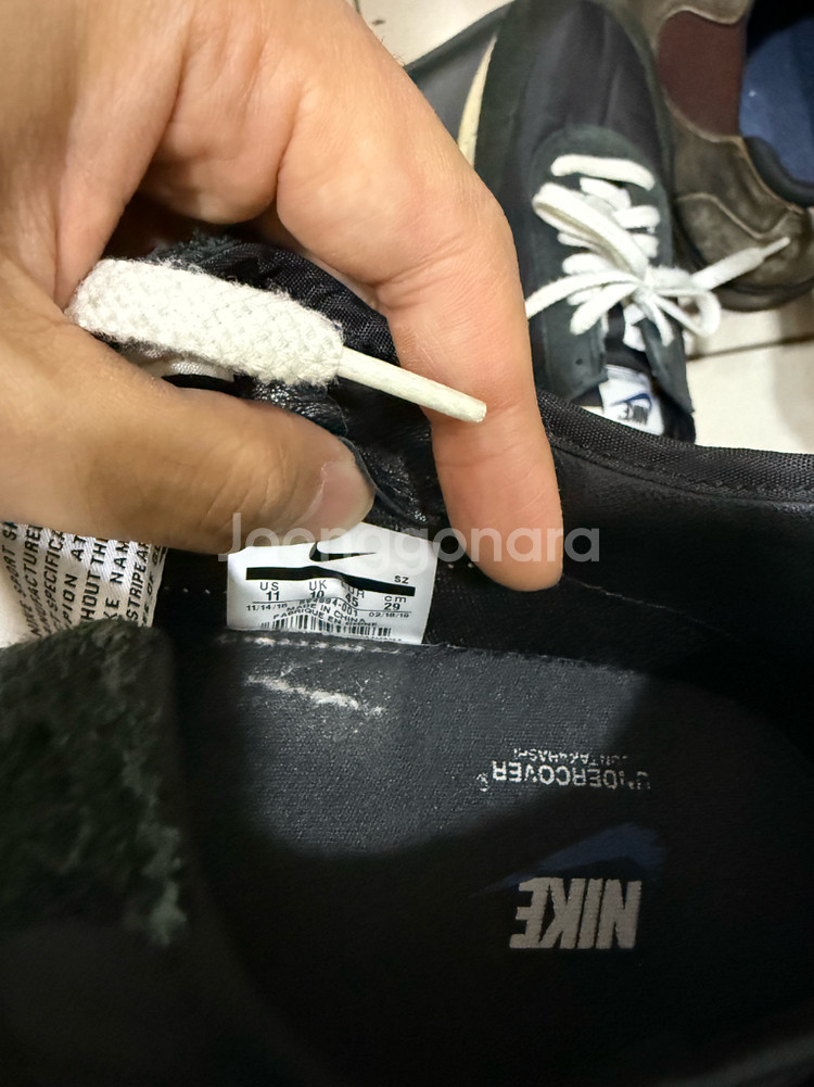 나이키 언더커버 데이브레이크 검정 290--3