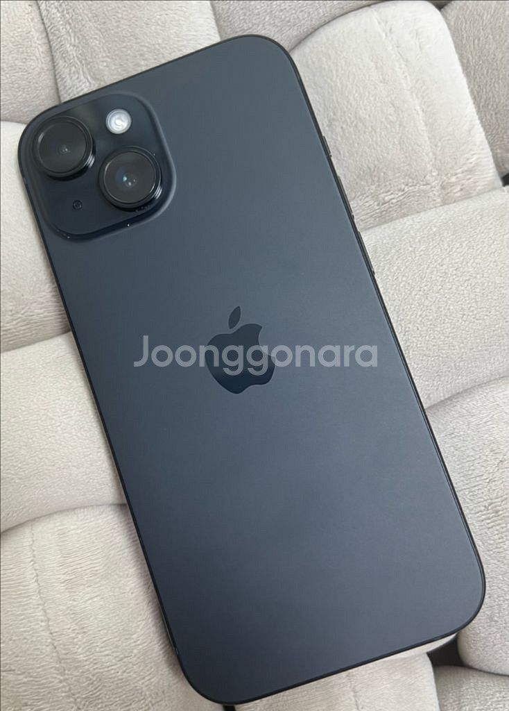 아이폰15 블랙 128GB 배터리100% 새상품--1