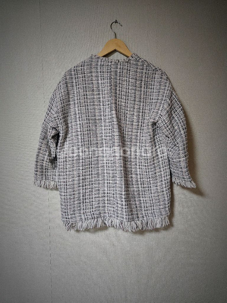 써스데이아일랜드 트위드자켓 S 55사이즈--1