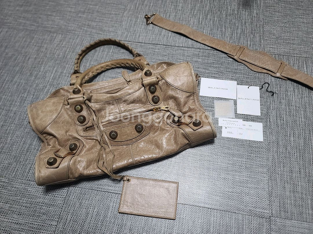 발렌시아가 모터백 숄더백 토트백 브라운백--0