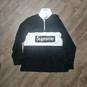 슈프림 로고 반집업 후드티