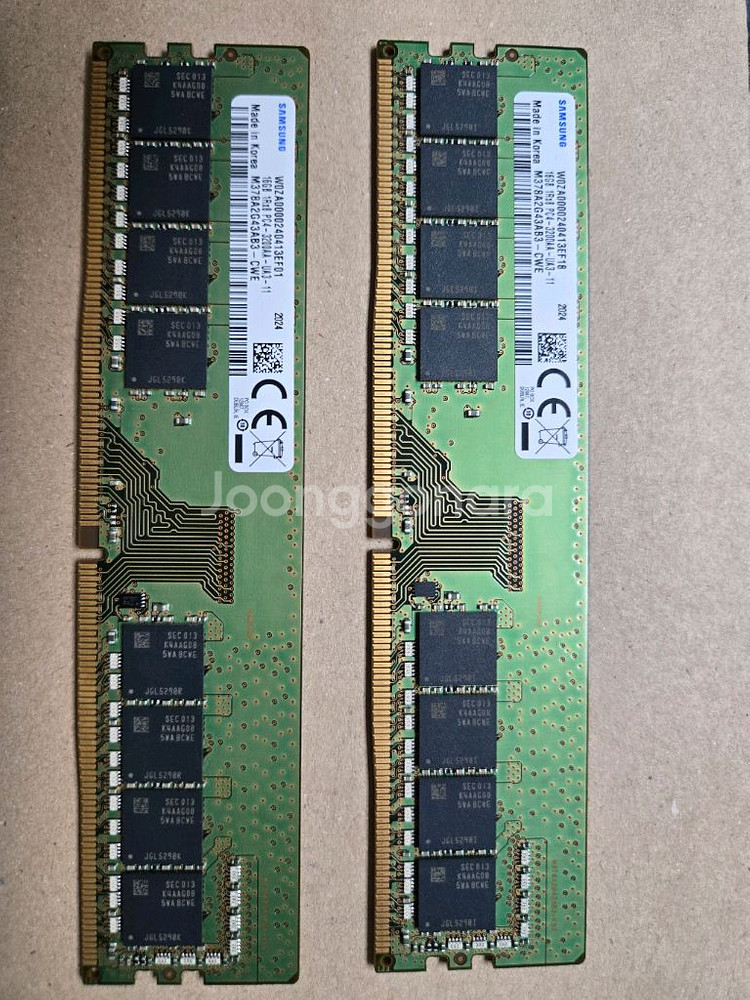 삼성 DDR4 3200 16GB*2 팝니다--0