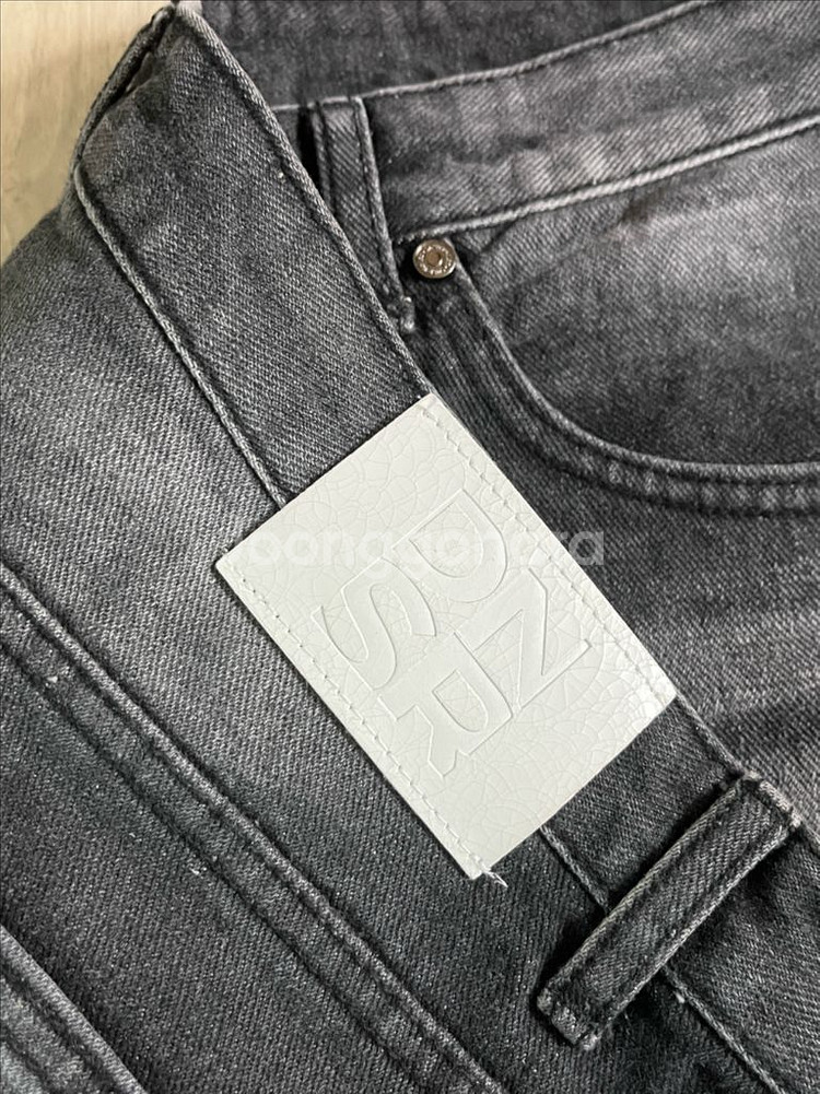 DNSR 디앤에스알 시그니처 와이드 데님 팬츠 블랙xl--3