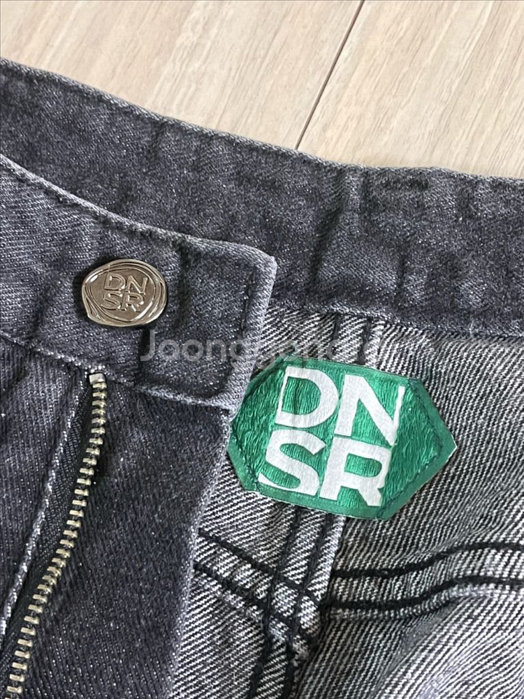 DNSR 디앤에스알 시그니처 와이드 데님 팬츠 블랙xl--2