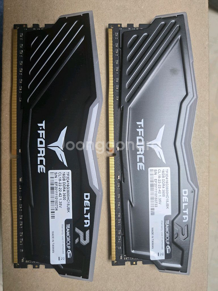 TeamGroup T-Force DDR4-3600 CL18 Delta RGB 32GB(16Gx2)--0