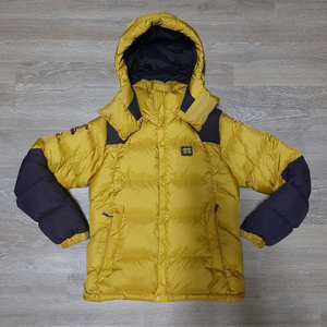 코오롱 옐로우패딩(사이즈 90) 팝니다