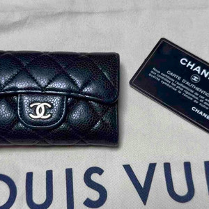 샤넬 캐비어 퀼팅 카드지갑