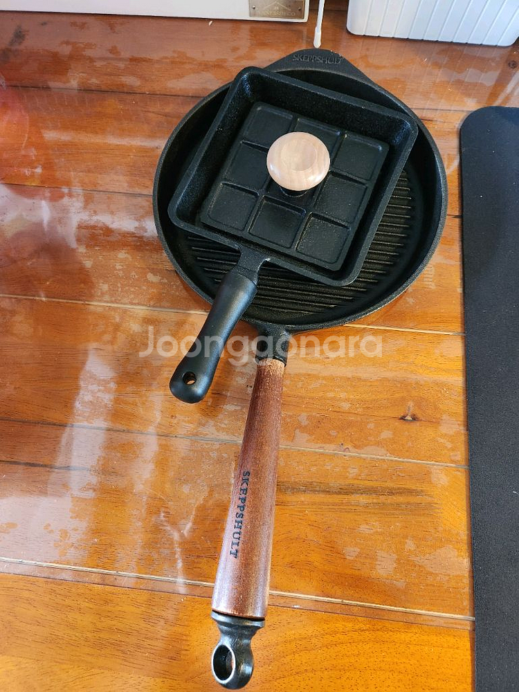 무쇠 주물 스켑슐트 그릴 놀프로 파니니팬 일괄--2