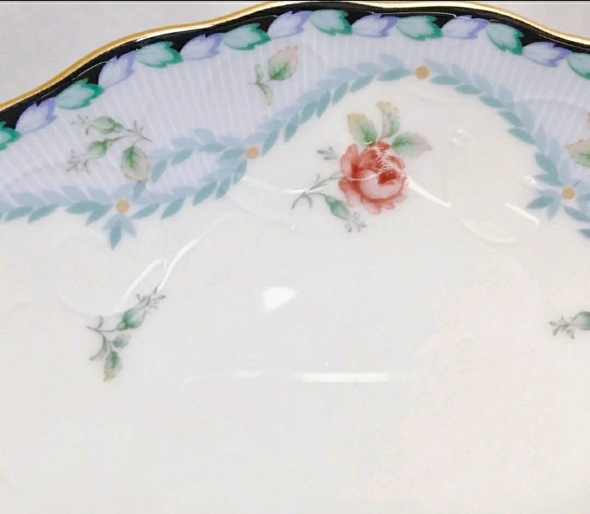 [1장 가격]빈티지 노리다케 로즈 스티치 소접시(16cm)--2