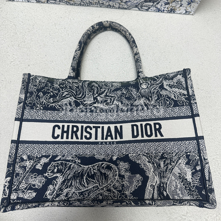 디올 북토트 미디엄백 _ 오블리크 패턴 (풀박스)--1