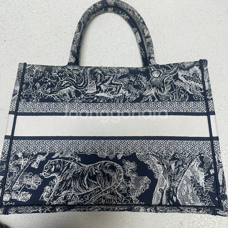 디올 북토트 미디엄백 _ 오블리크 패턴 (풀박스)--2