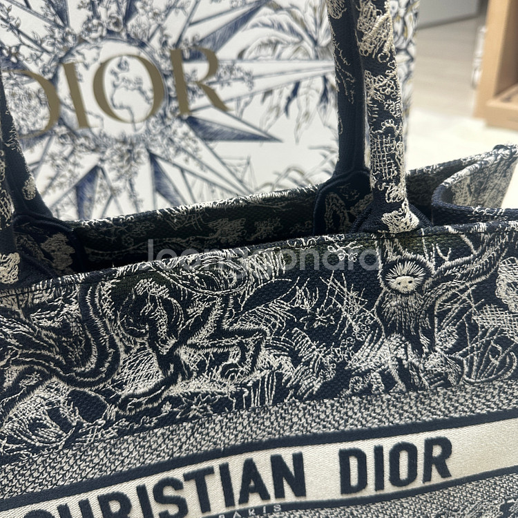 디올 북토트 미디엄백 _ 오블리크 패턴 (풀박스)--5