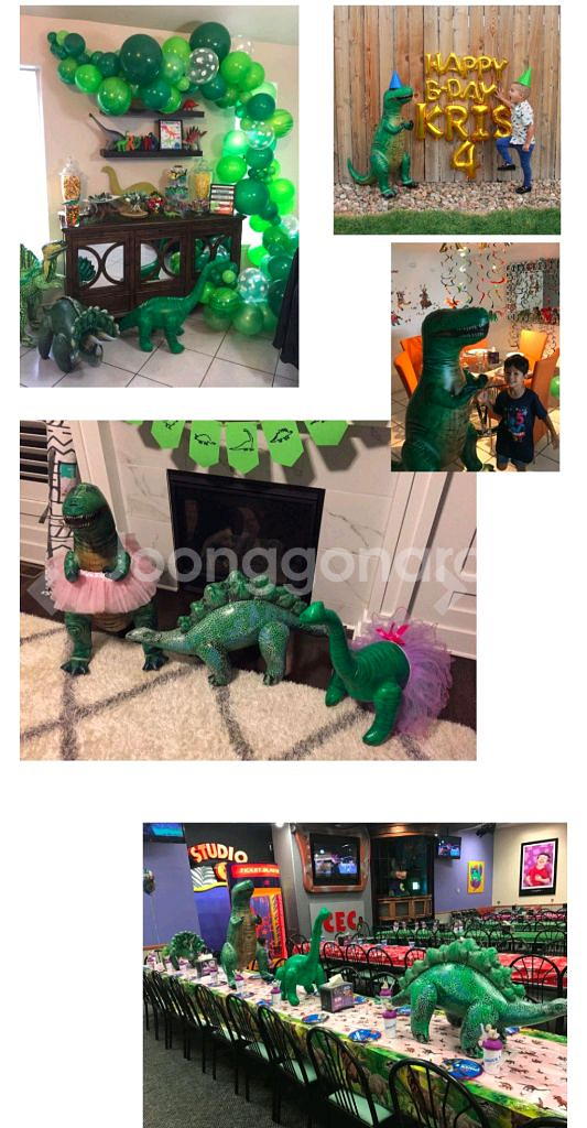 공룡기 튜브 대형풍선 2종--5