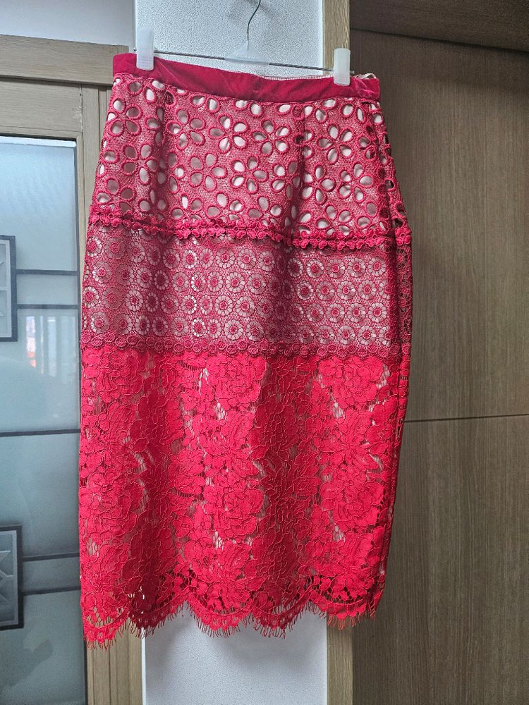 모스키노 레이스 스커트--1