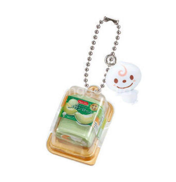 돈레미 미니어쳐 챰 푸딩 빵 가챠 후레쉬 메론롤 키링--0