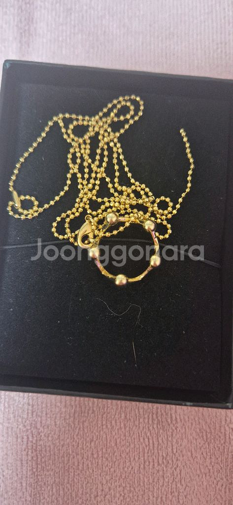 빅뱅 왕관 목걸이 반지--2